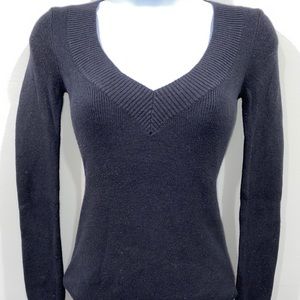 Express v neck black sweater